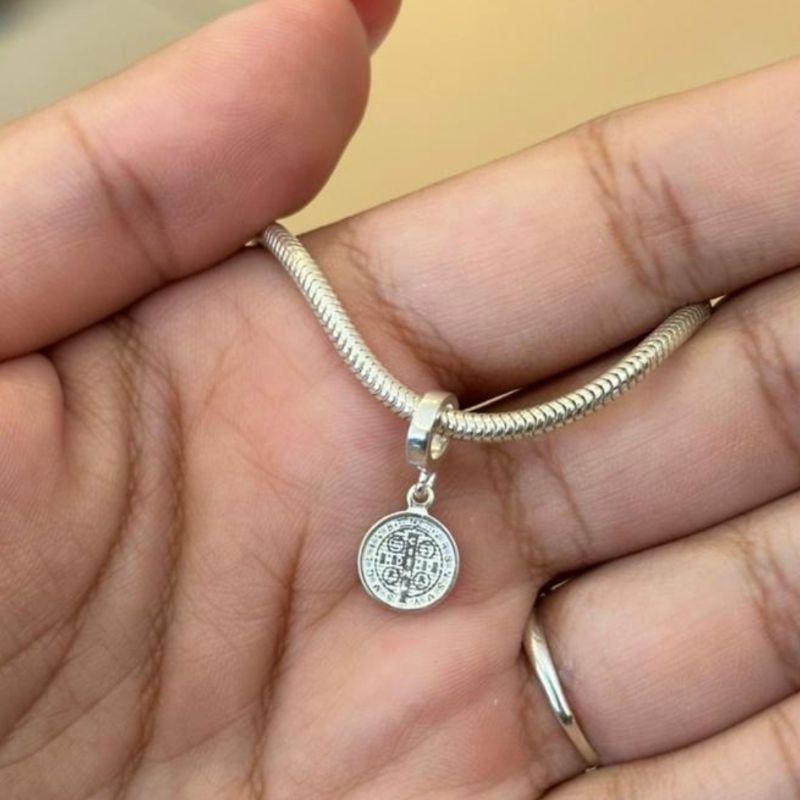 BERLOQUE PRATA SÃO BENTO PINGENTE