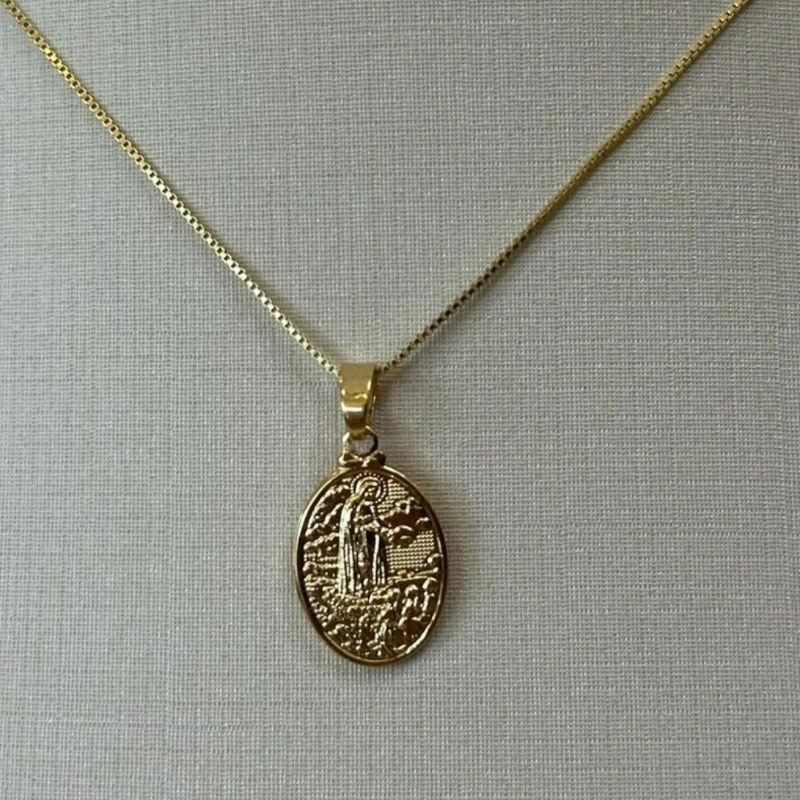 PINGENTE MEDALHA NOSSA SENHORA DE FÁTIMA