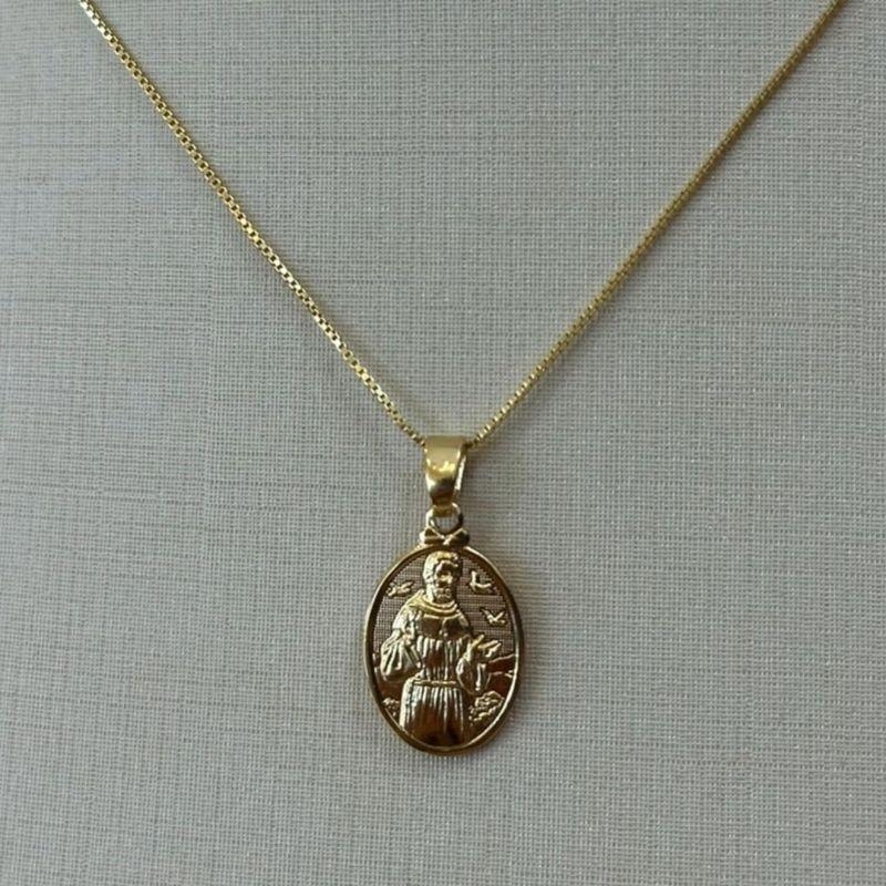 PINGENTE MEDALHA SÃO FRANCISCO DE ASSIS