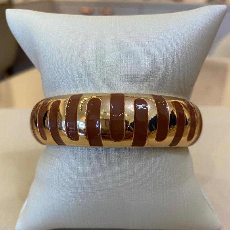 BRACELETE RESINADO MARROM