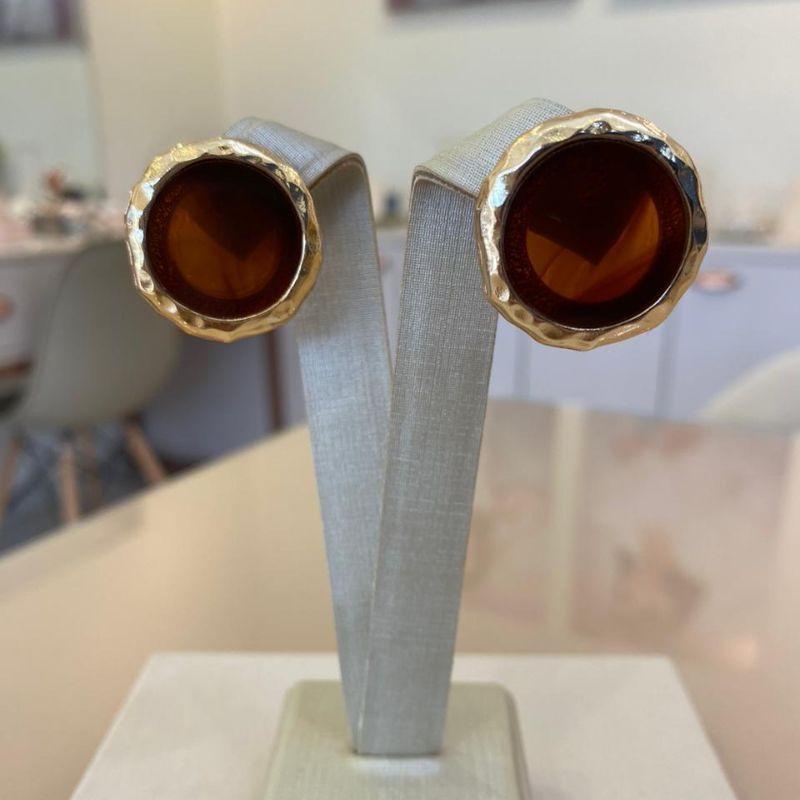 BRINCO CÍRCULO CARAMELO