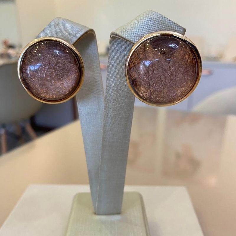 BRINCO CÍRCULO MARROM