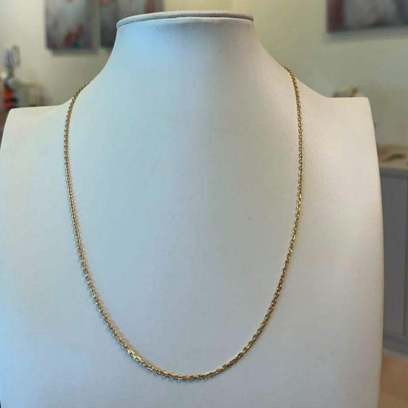 CORRENTE CARTIER DIAMANTADA FINA 60CM