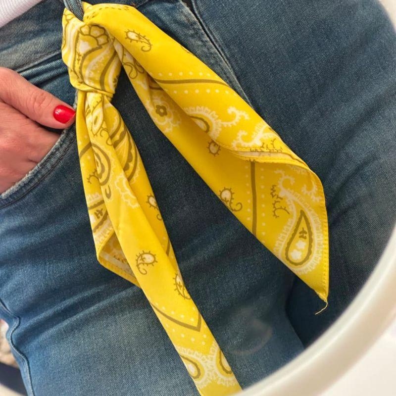 LENÇO BRASIL PAISLEY AMARELO