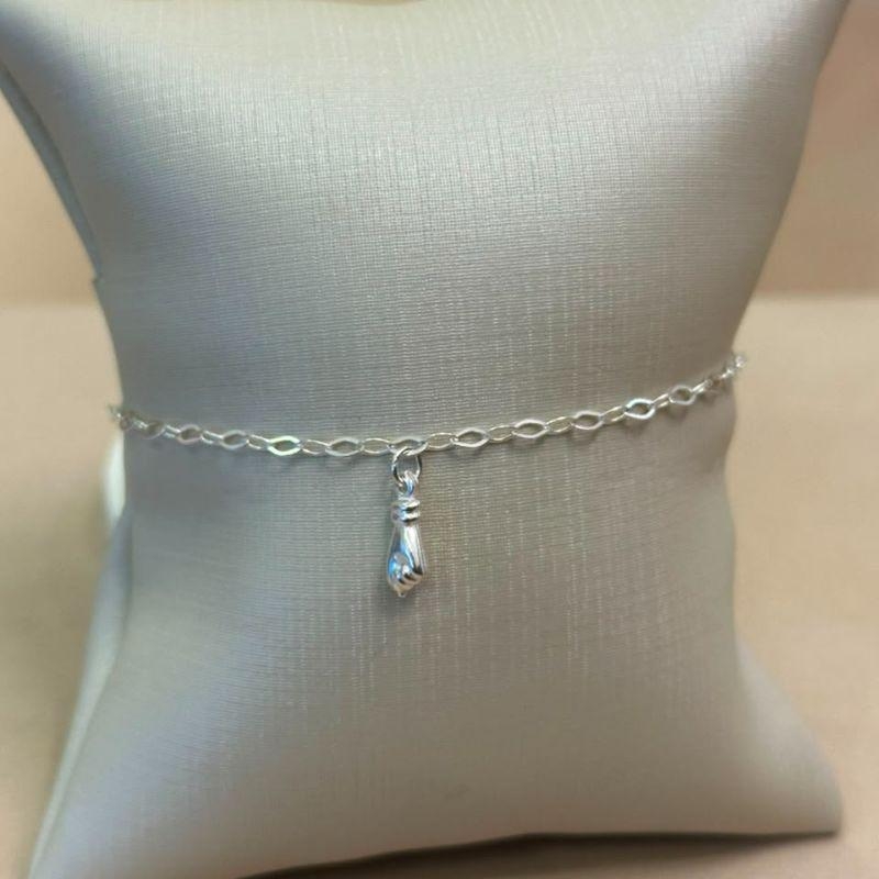 PULSEIRA PRATA CORAÇÃO VAZADO