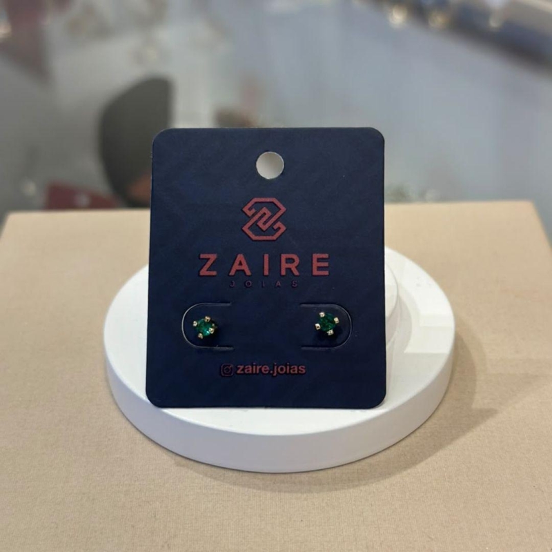 BRINCO CHUVEIRINHO VERDE ESMERALDA
