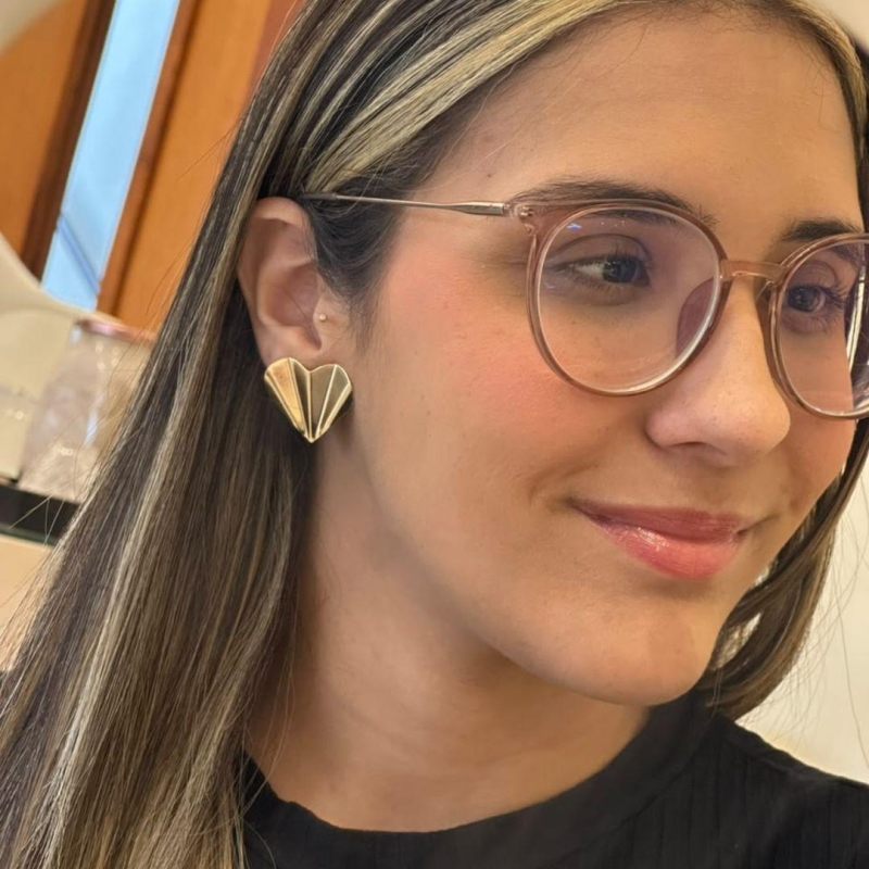 BRINCO CORAÇÃO LEQUE