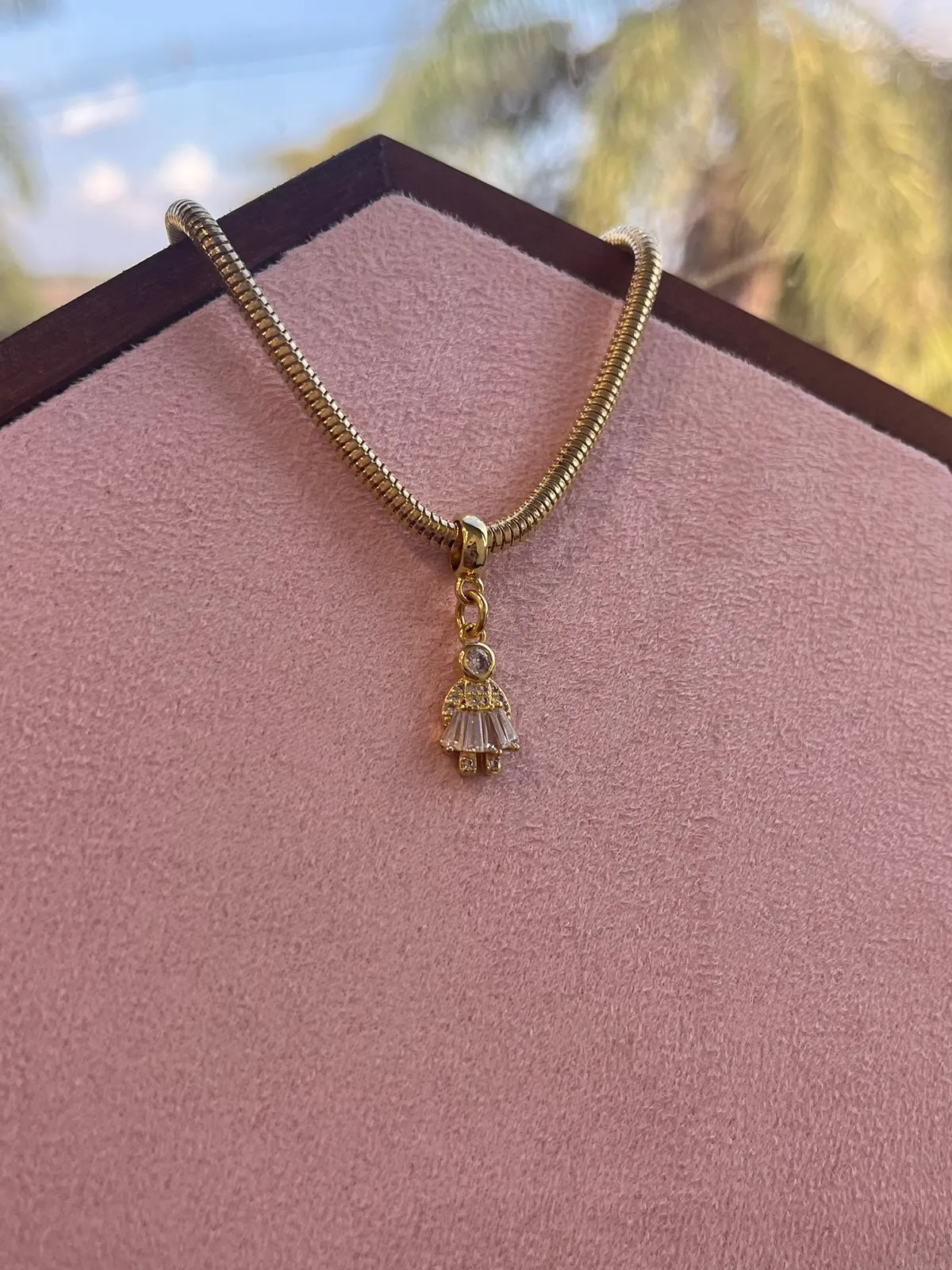 BERLOQUE MENINA ZIRCONIA NAVETE