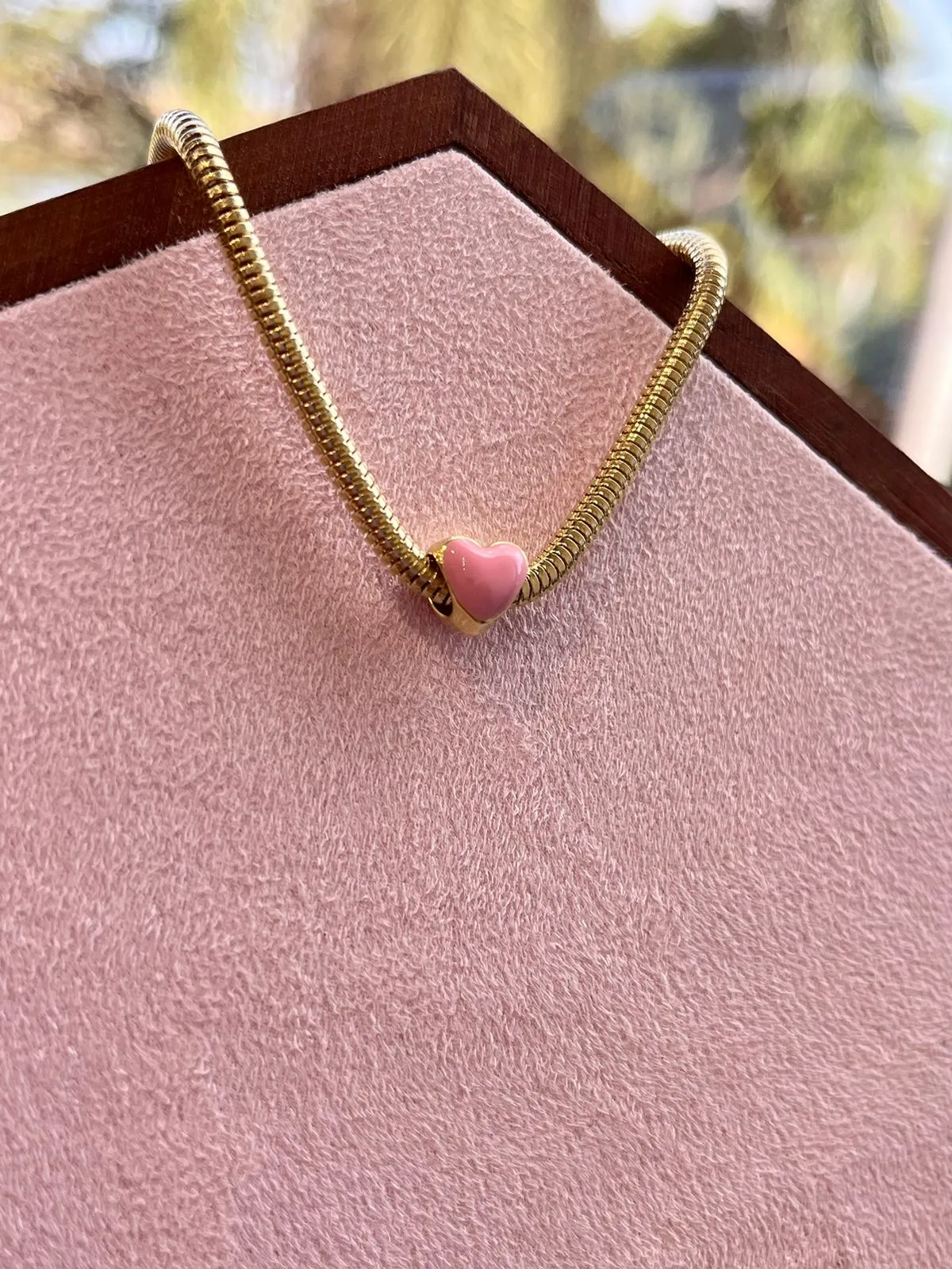 BERLOQUE CORAÇÃO AZUL/ROSA