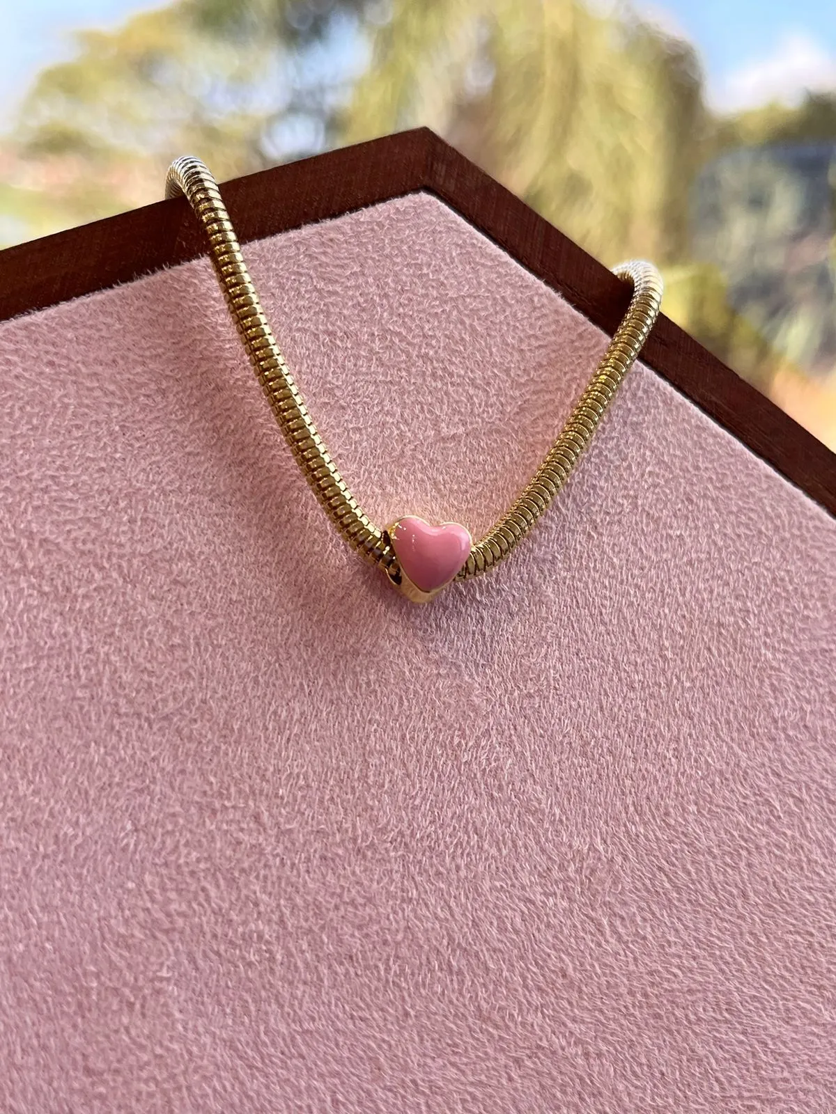 BERLOQUE CORAÇÃO AZUL/ROSA