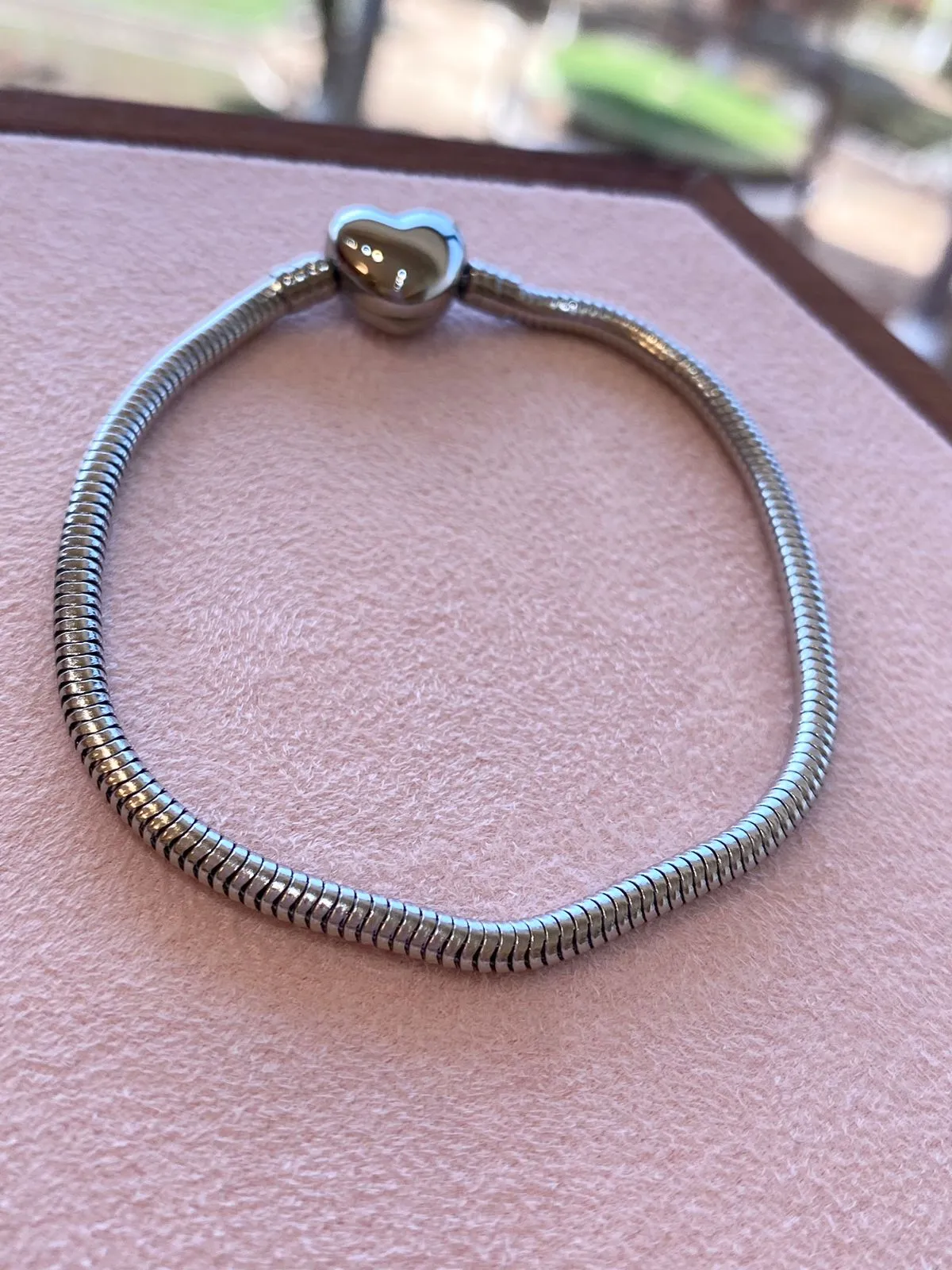PULSEIRA AÇO PANDORA CORAÇÃO
