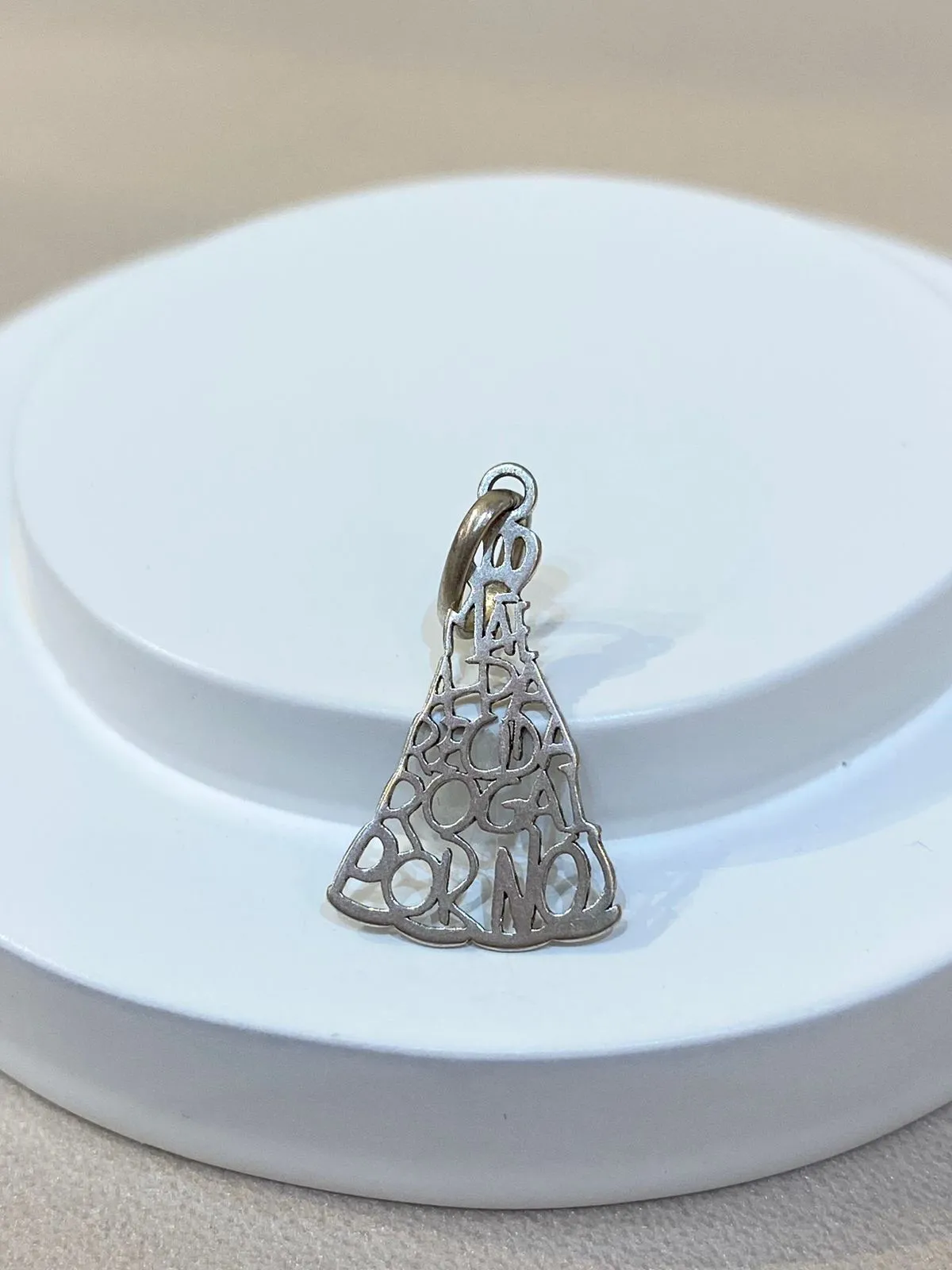 PINGENTE PRATA NOSSA SENHORA APARECIDA VAZADO
