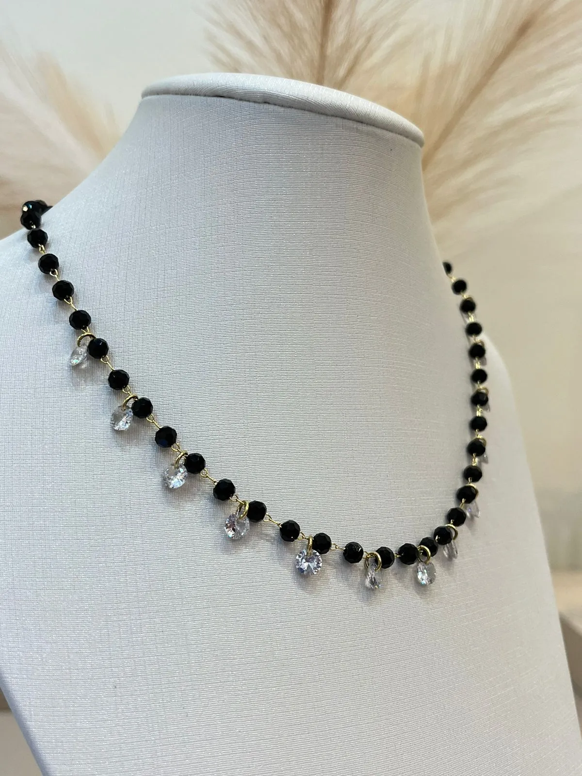 CHOKER BLACK E ZIRCONIAS