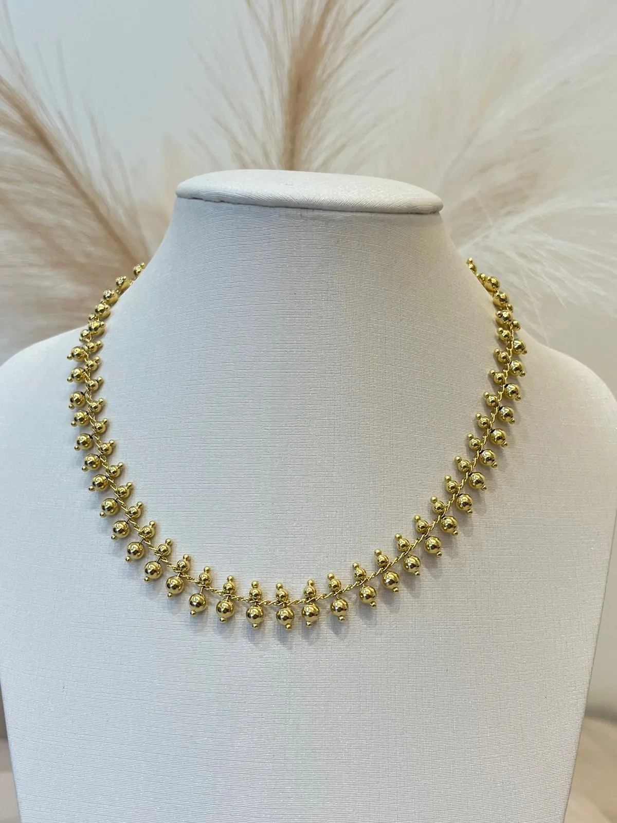 CHOKER BOLINHAS DUPLAS
