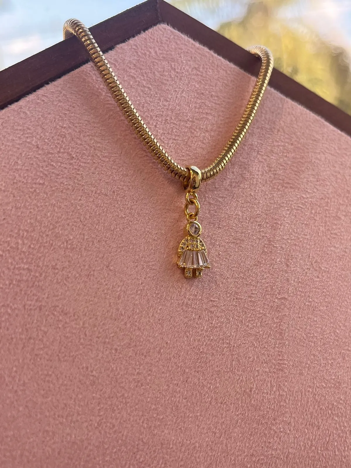 BERLOQUE MENINA ZIRCONIA NAVETE