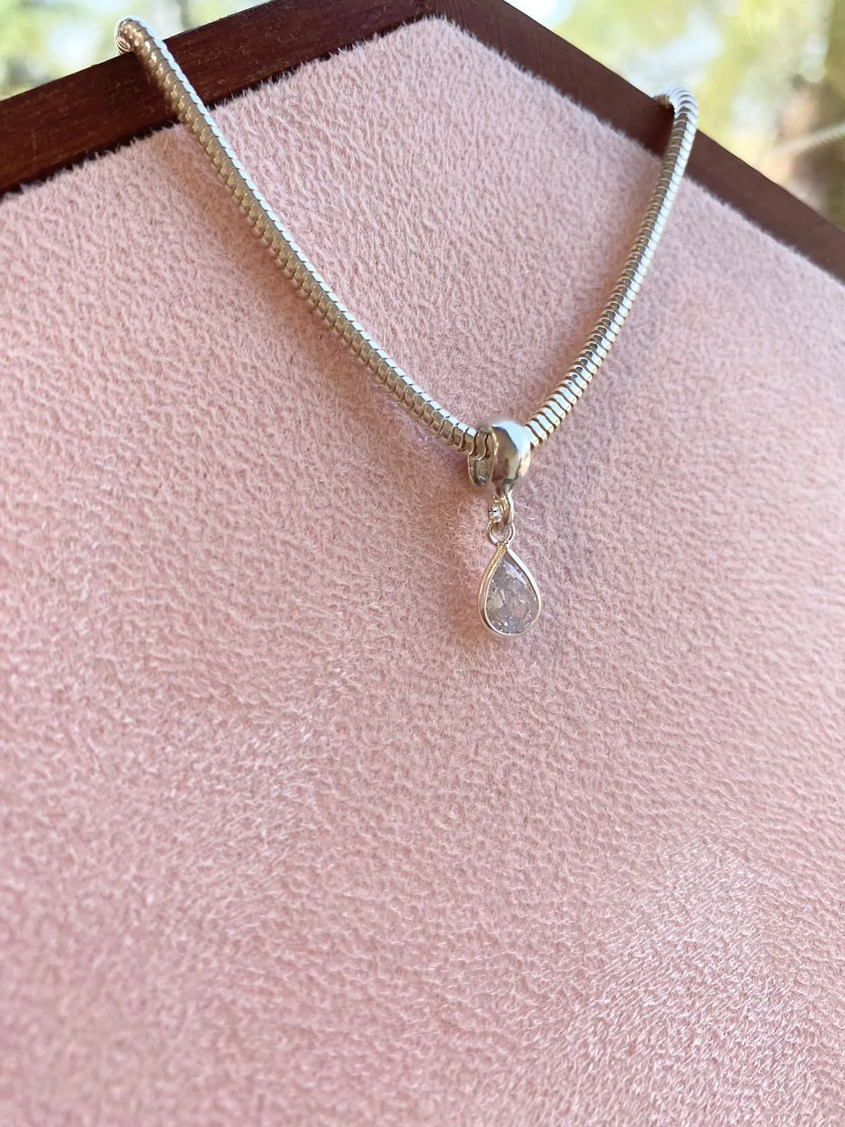 BERLOQUE PRATA GOTA ZIRCÔNIA