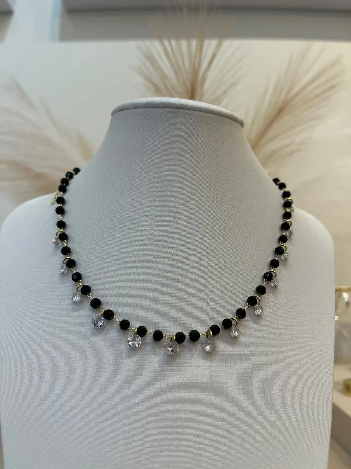 CHOKER BLACK E ZIRCONIAS