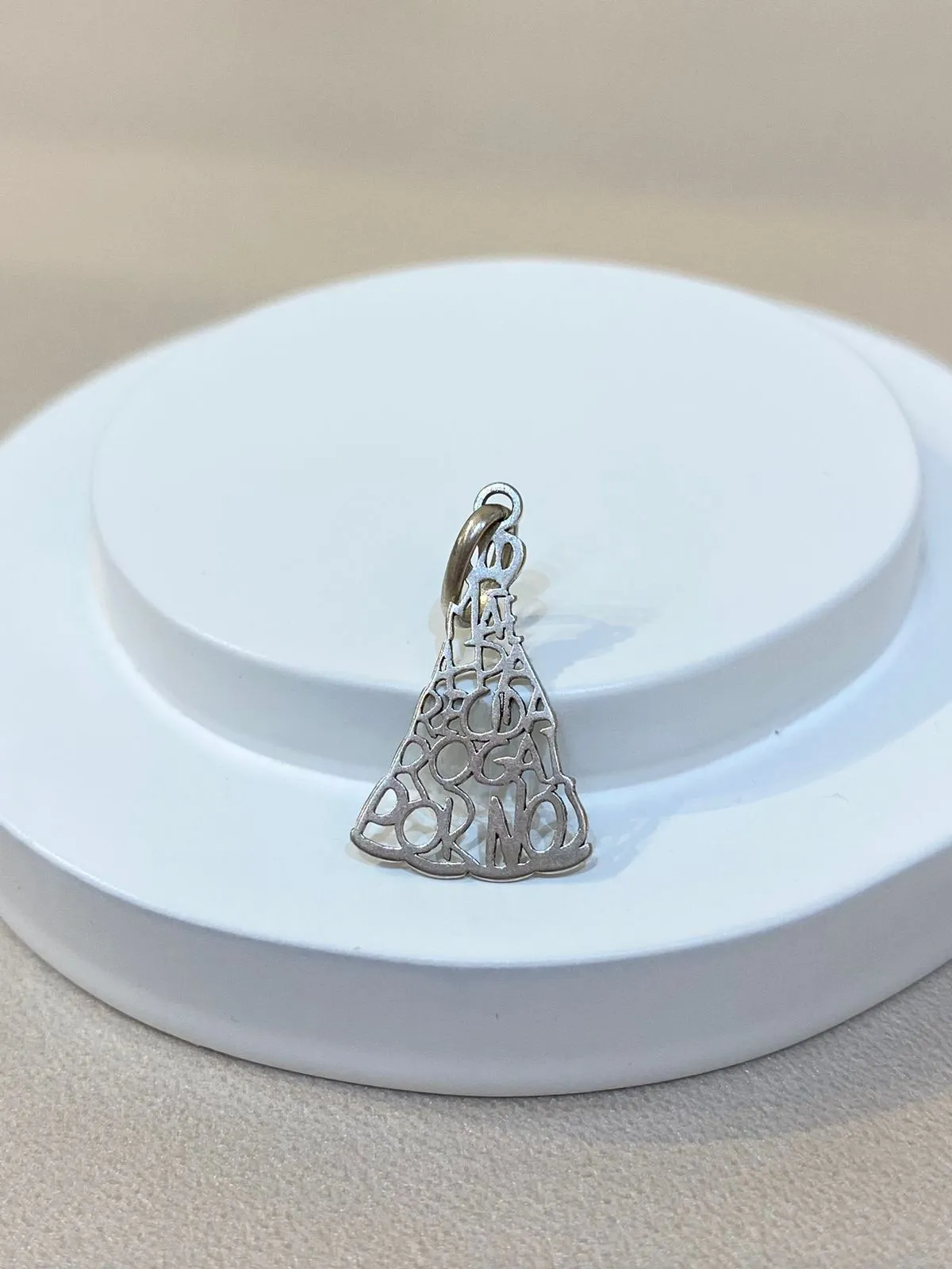 PINGENTE PRATA NOSSA SENHORA APARECIDA VAZADO