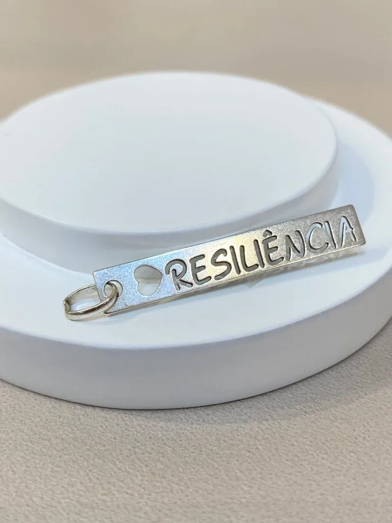 PINGENTE PRATA RESILIÊNCIA