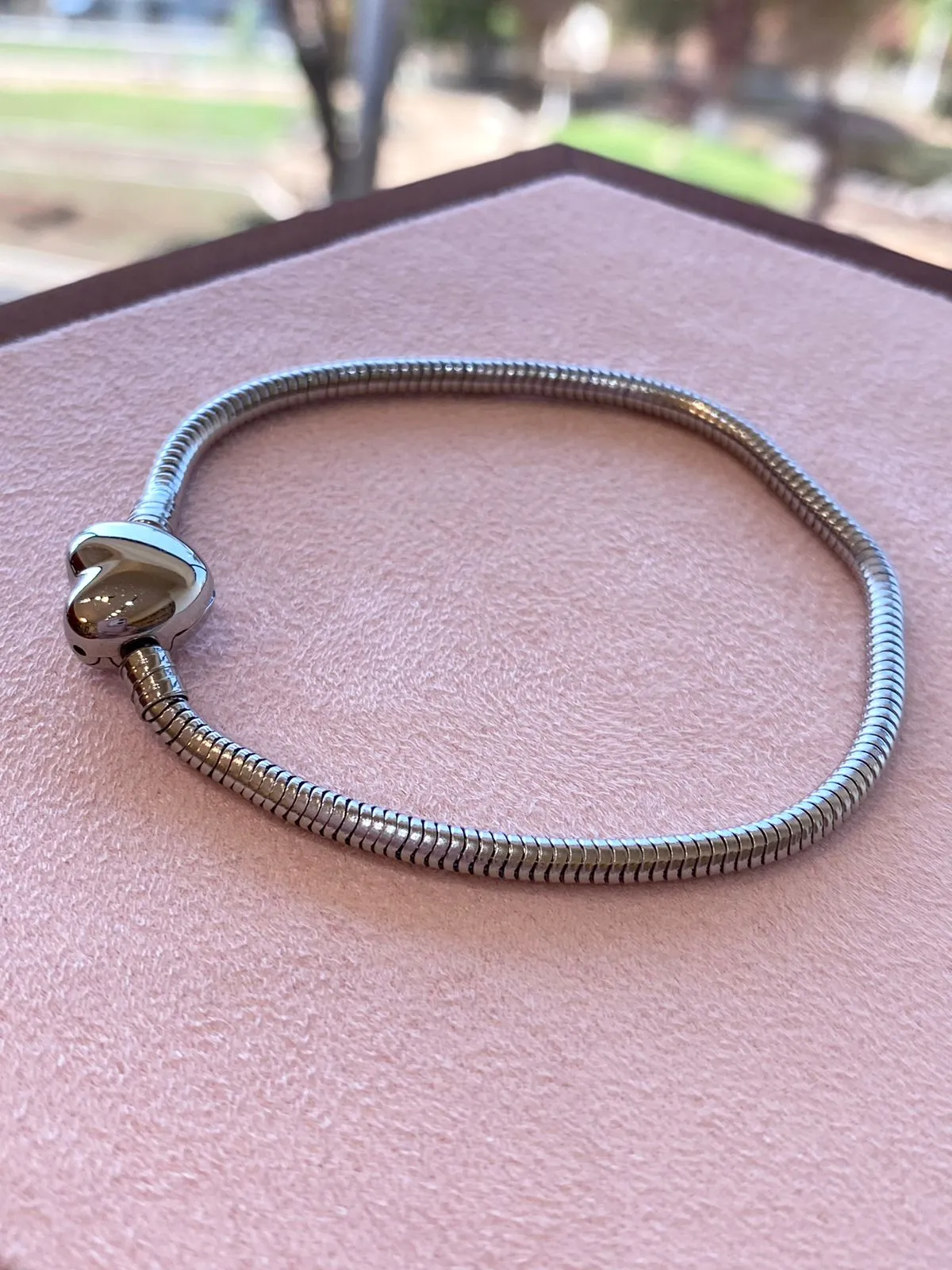 PULSEIRA AÇO PANDORA CORAÇÃO