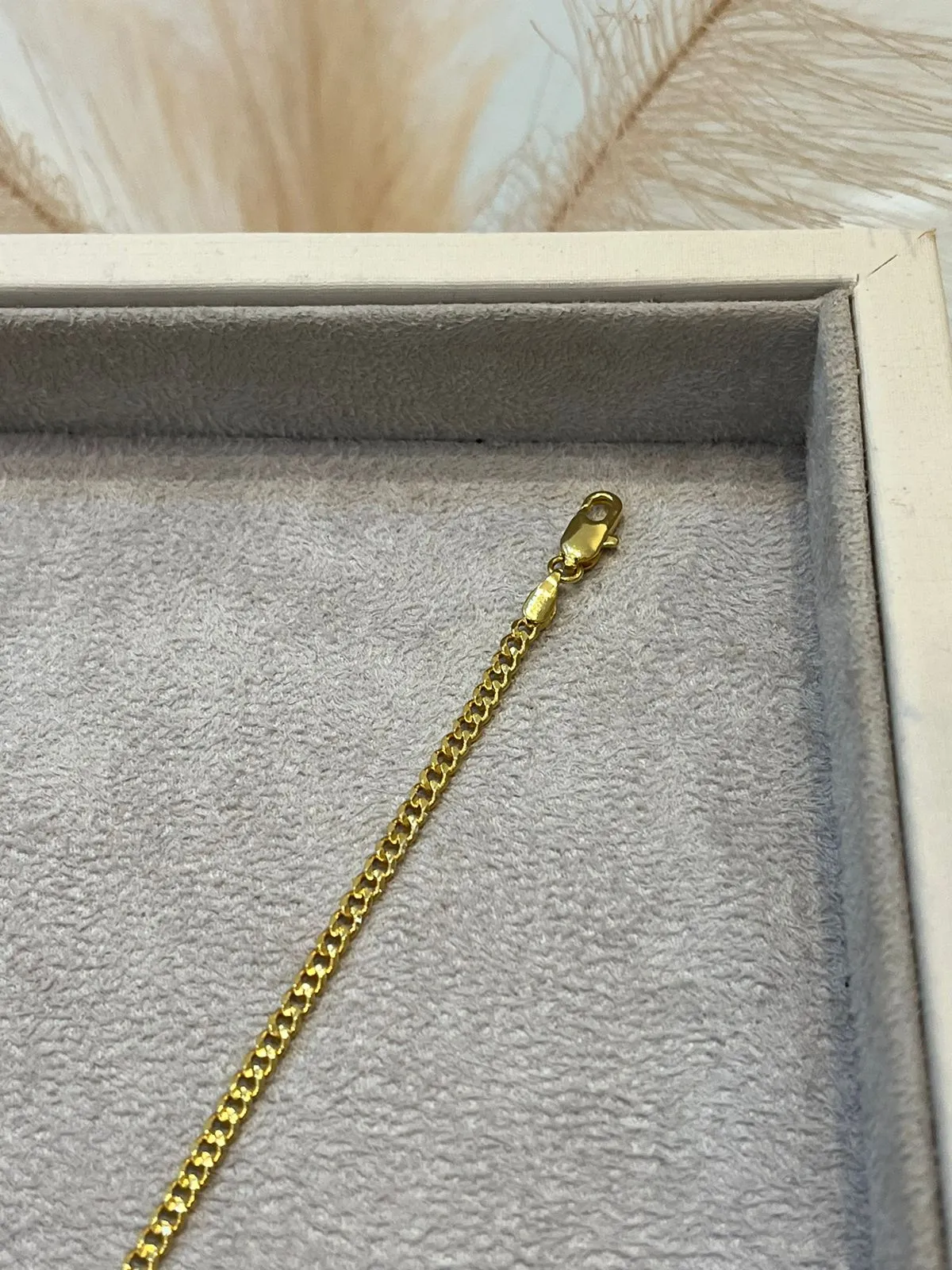 PULSEIRA MASCULINA GRUMET 21CM DIAMANTADA