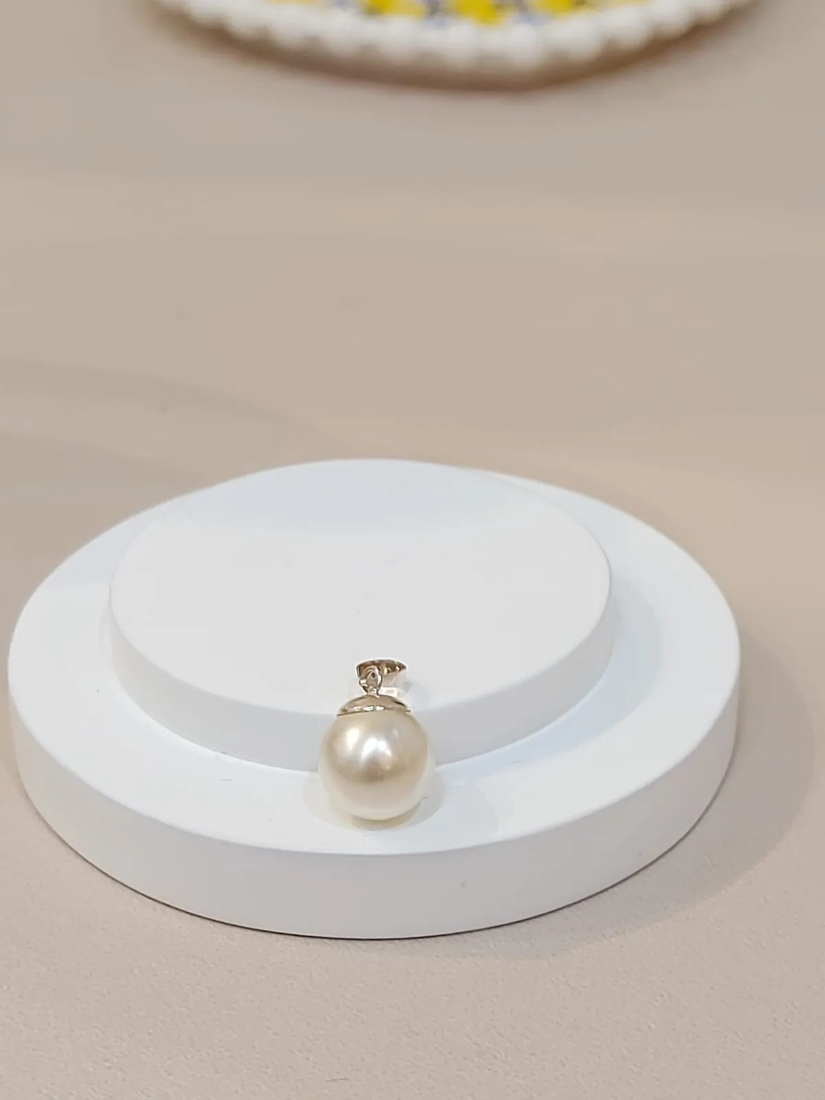 PINGENTE PRATA PÉROLA 10MM