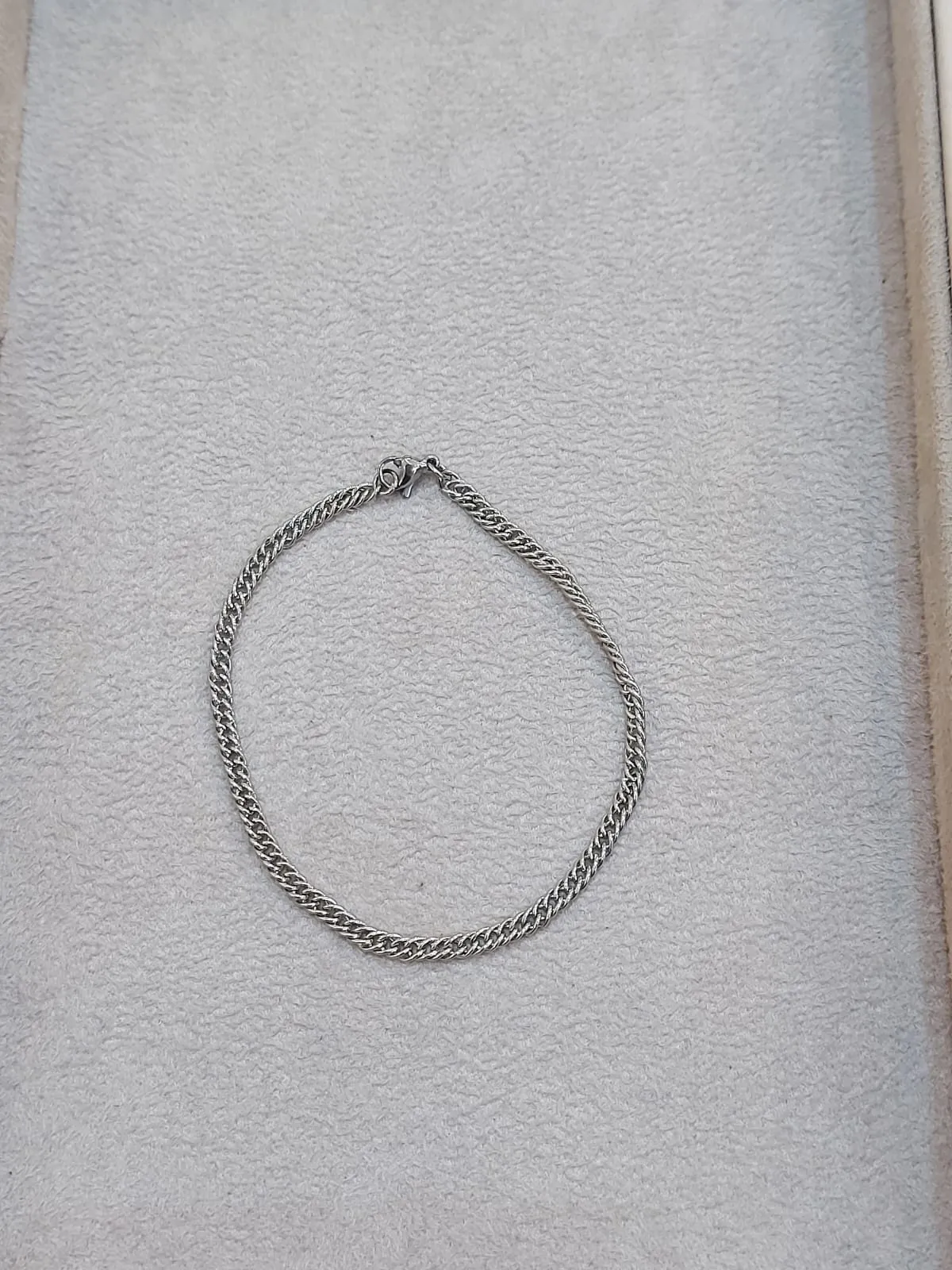 PULSEIRA AÇO MASCULINA FINA