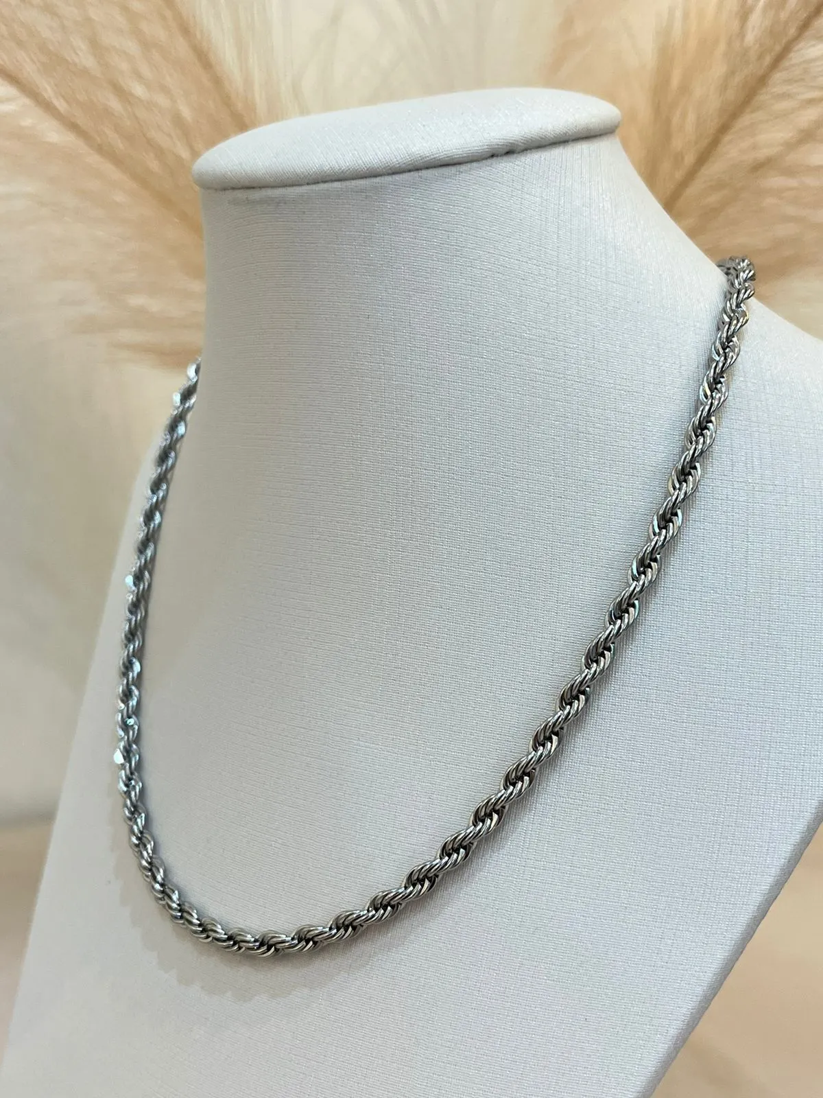 CHOKER AÇO CORDÃO BAIANO