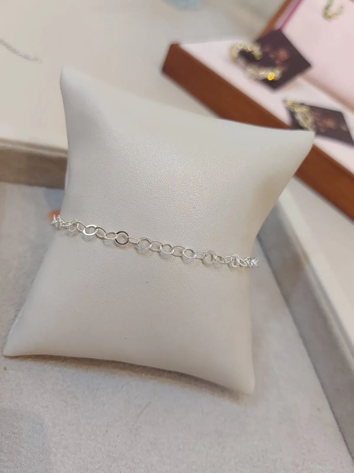 PULSEIRA PRATA ELOS ARREDONDADOS