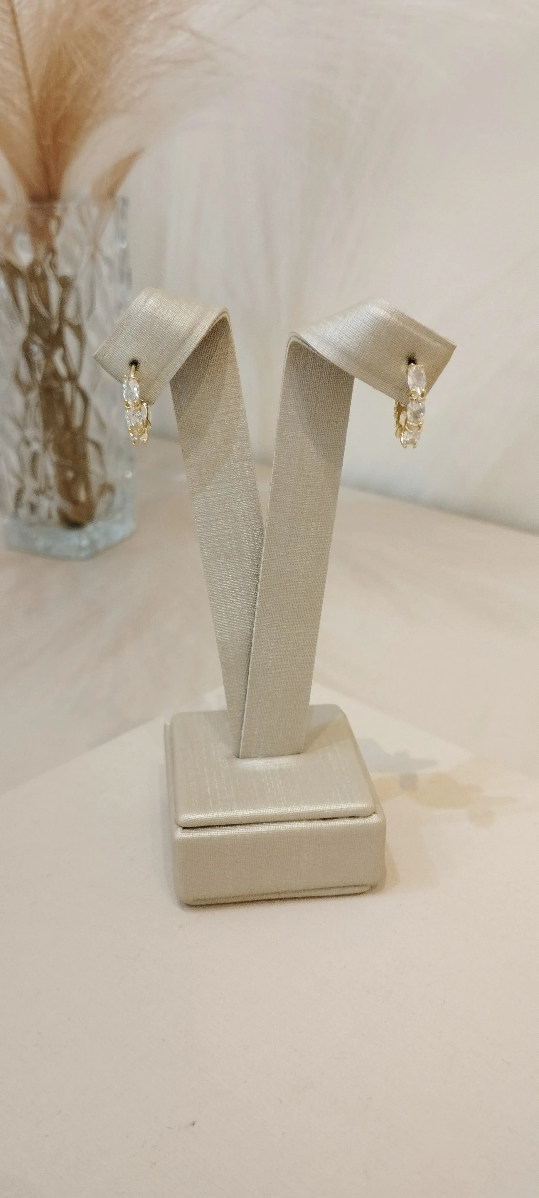 ARGOLA ZIRCONIAS QUADRADAS CRISTAL
