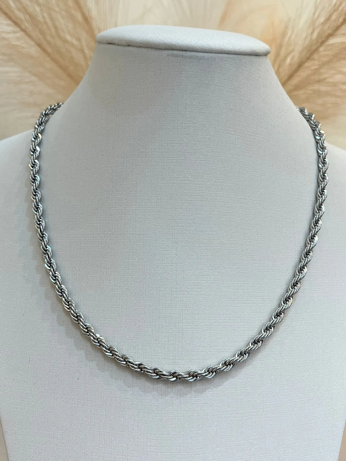 CHOKER AÇO CORDÃO BAIANO