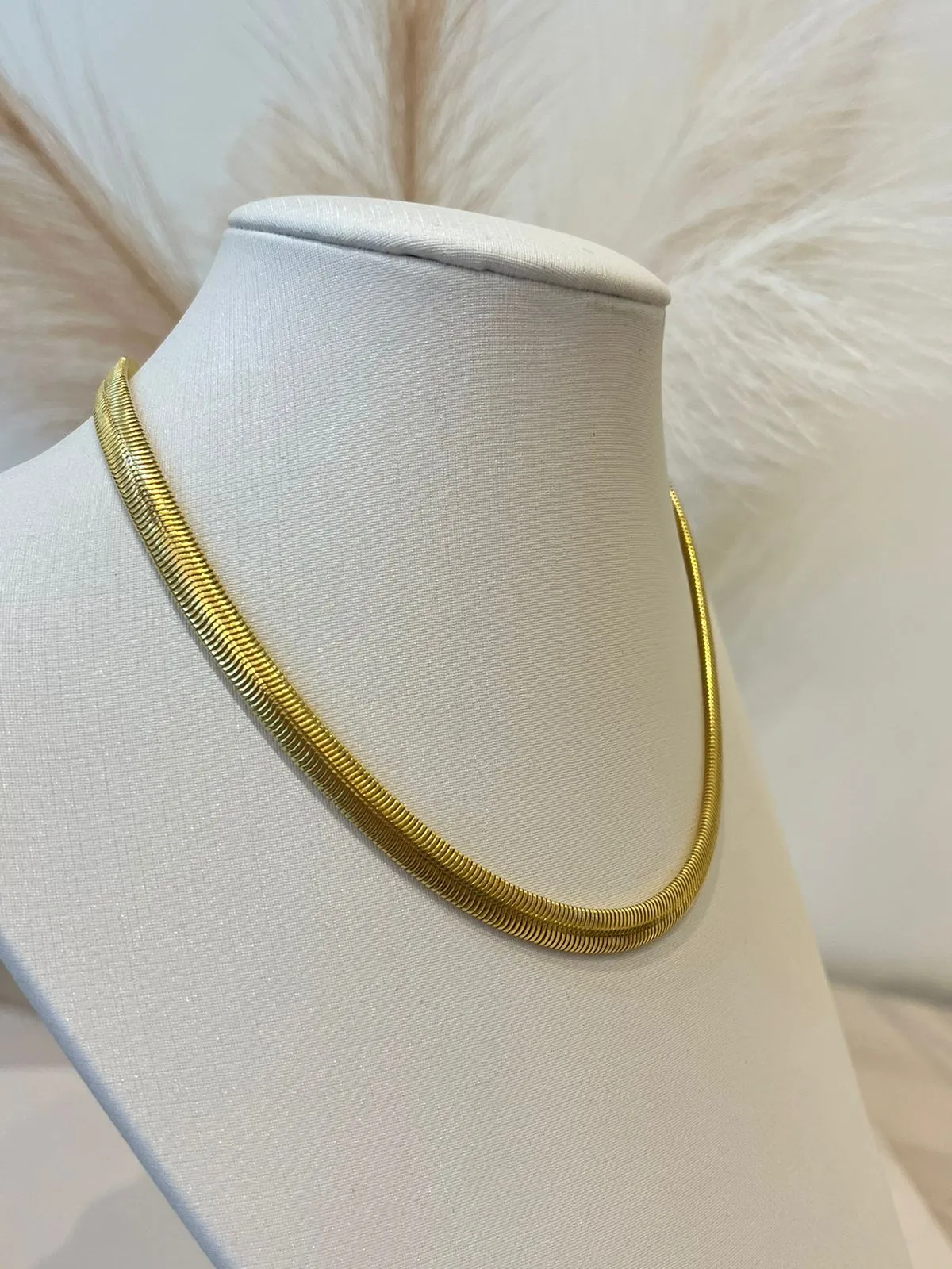 CHOKER FIO ALEMÃO ACHATADO