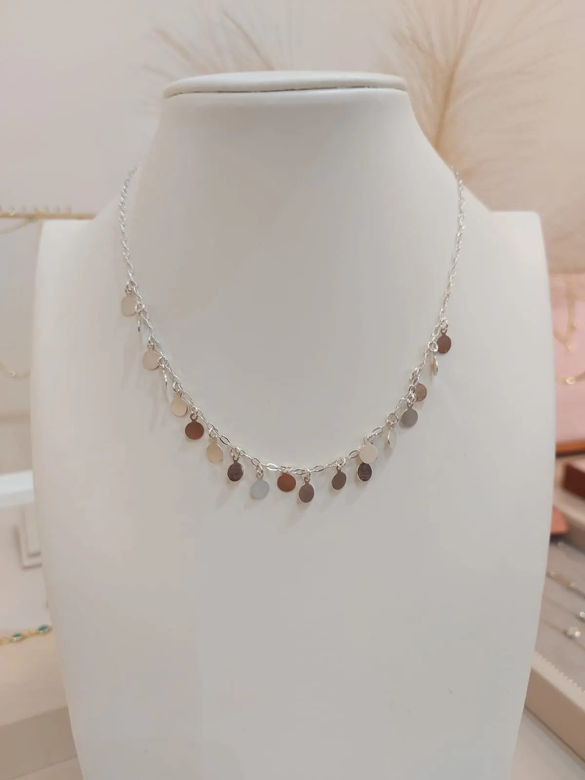 CHOKER PRATA MEDALHAS