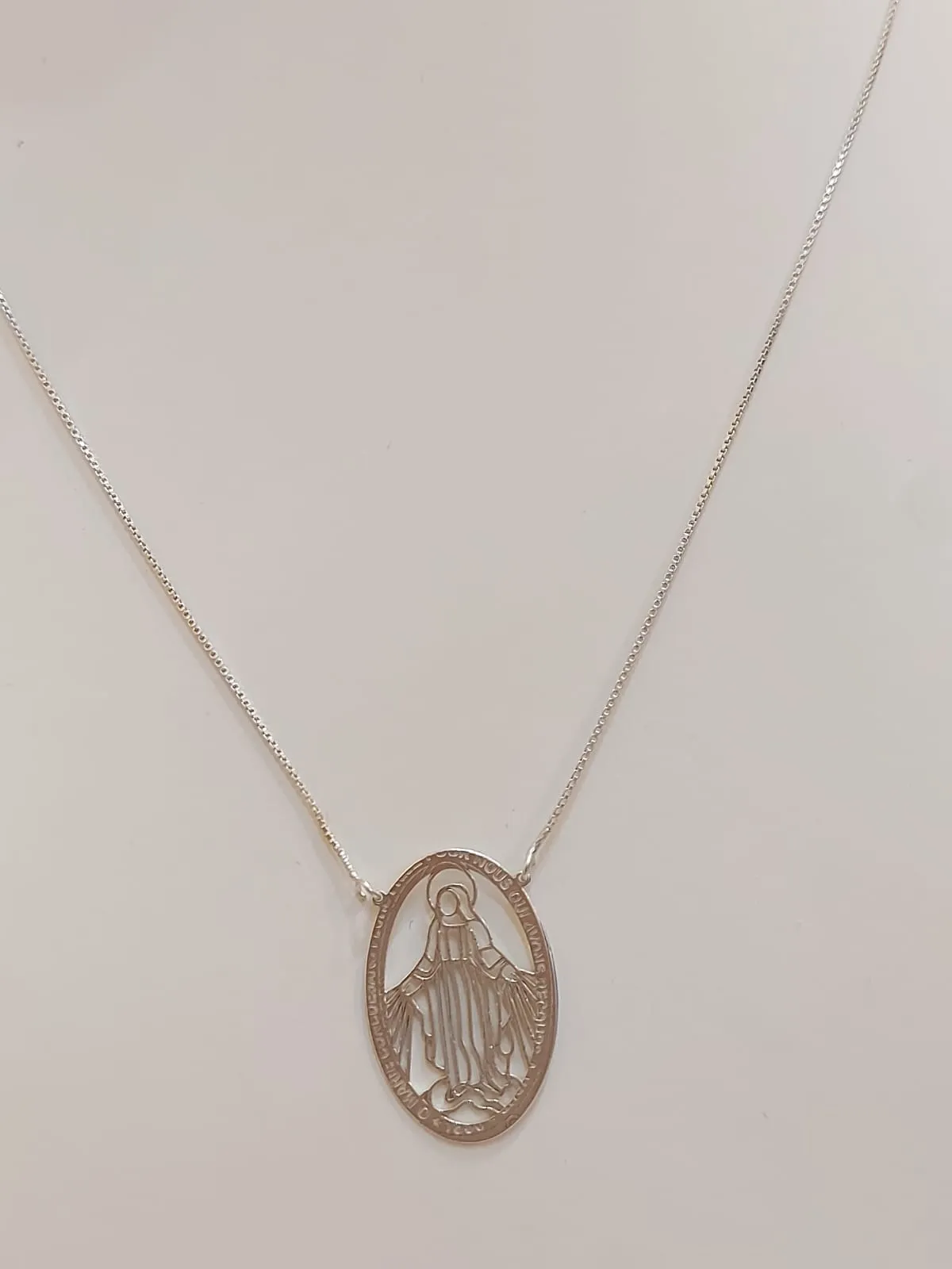 CORRENTE PRATA VENEZIANA NOSSA SENHORA DAS GRAÇAS