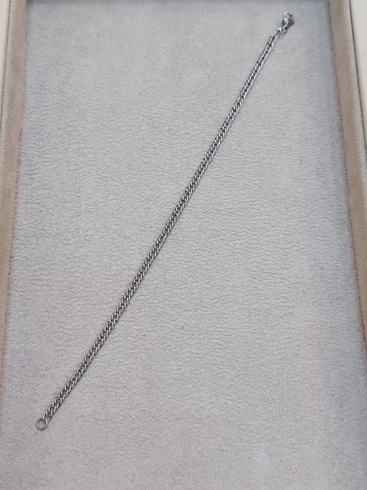 PULSEIRA AÇO MASCULINA FINA