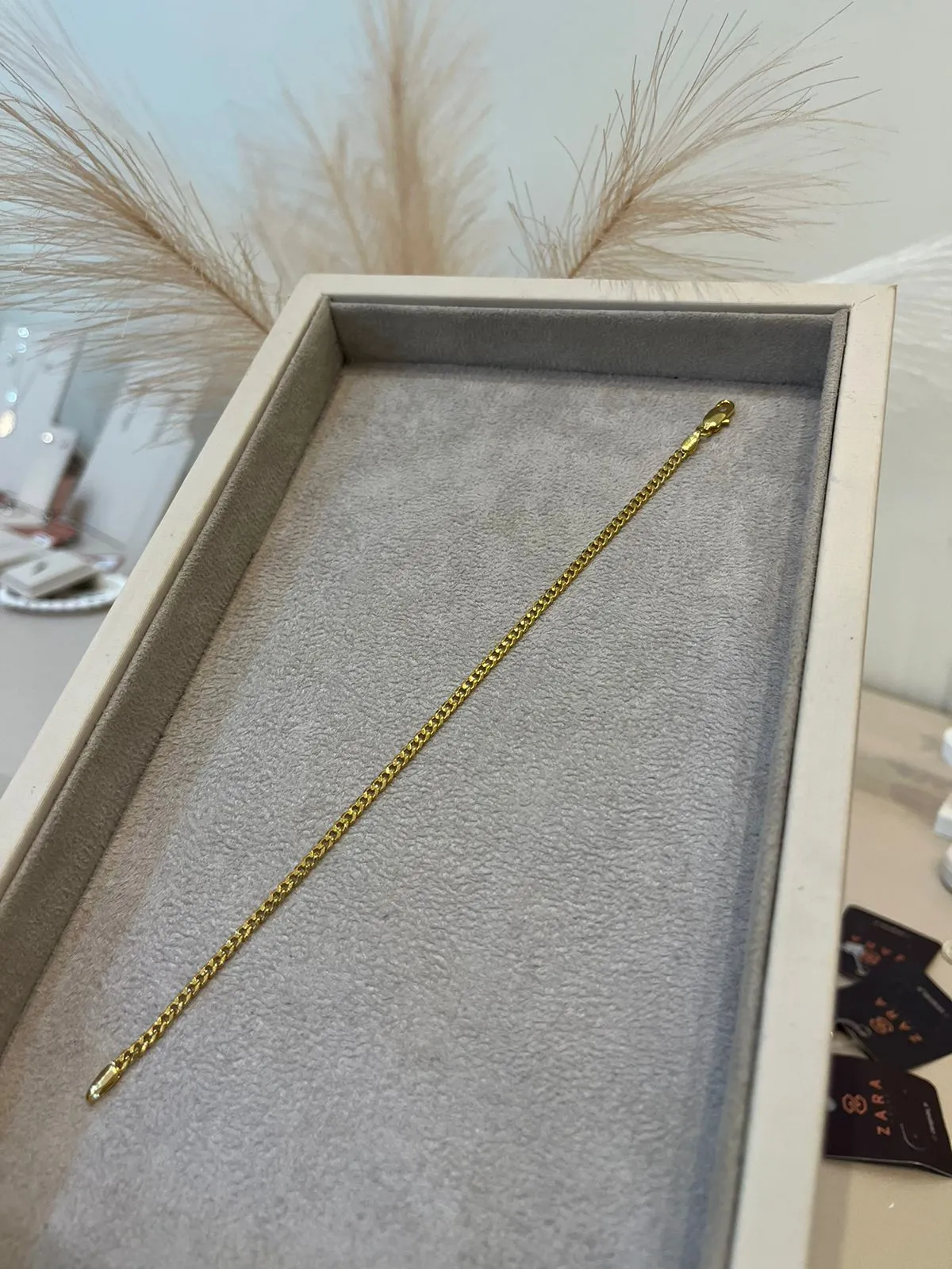 PULSEIRA MASCULINA GRUMET 21CM DIAMANTADA