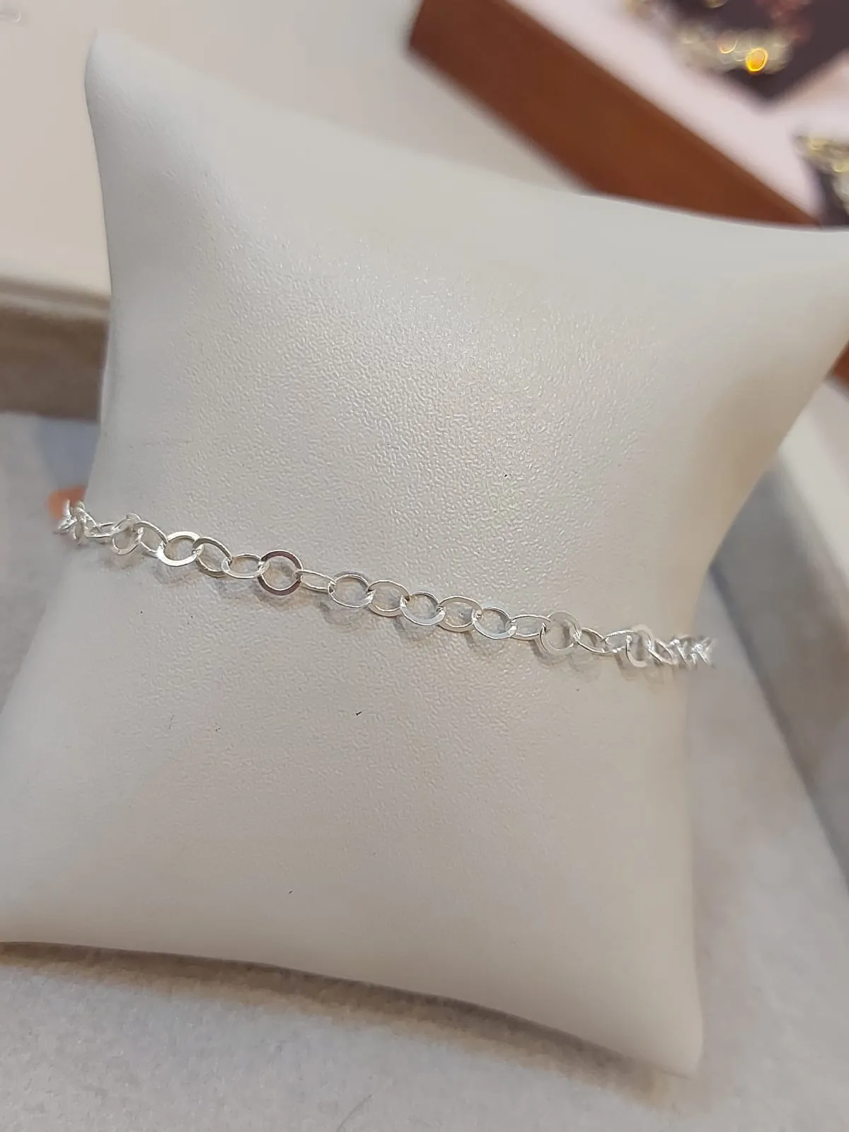 PULSEIRA PRATA ELOS ARREDONDADOS