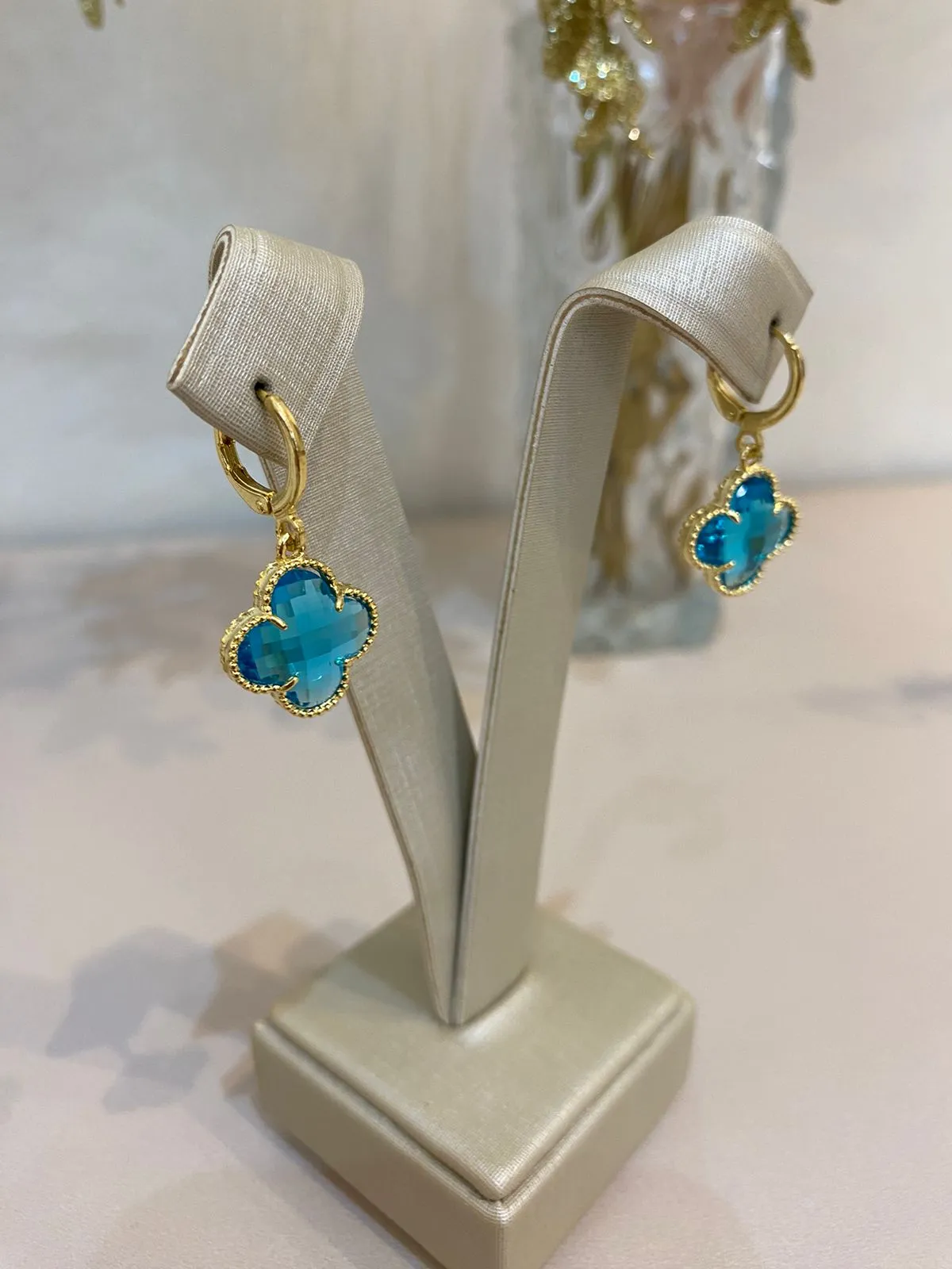 ARGOLA TREVO AZUL