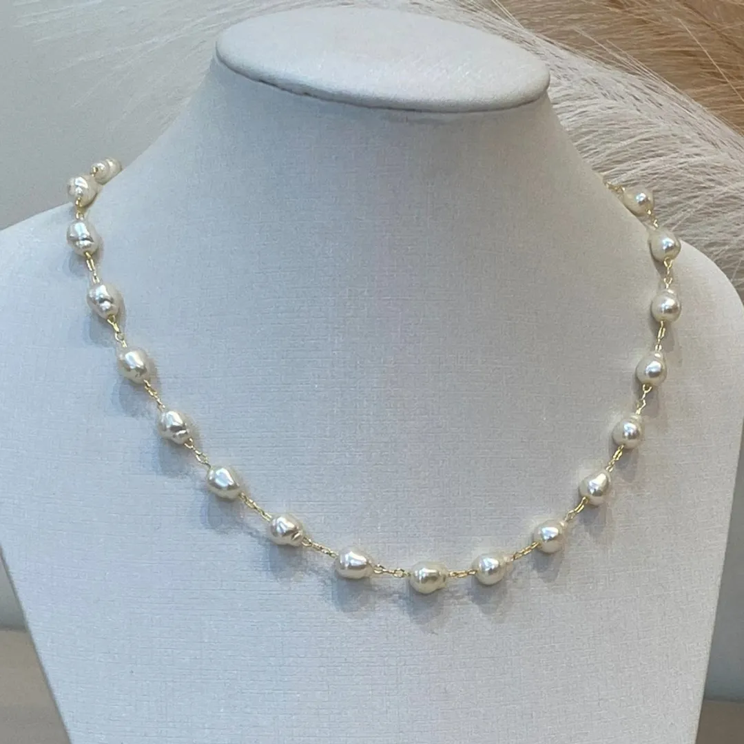 CHOKER PÉROLA BARROCA