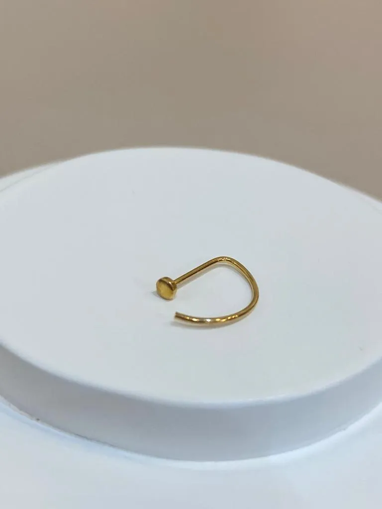 PIERCING NARIZ D-RING DOURADO