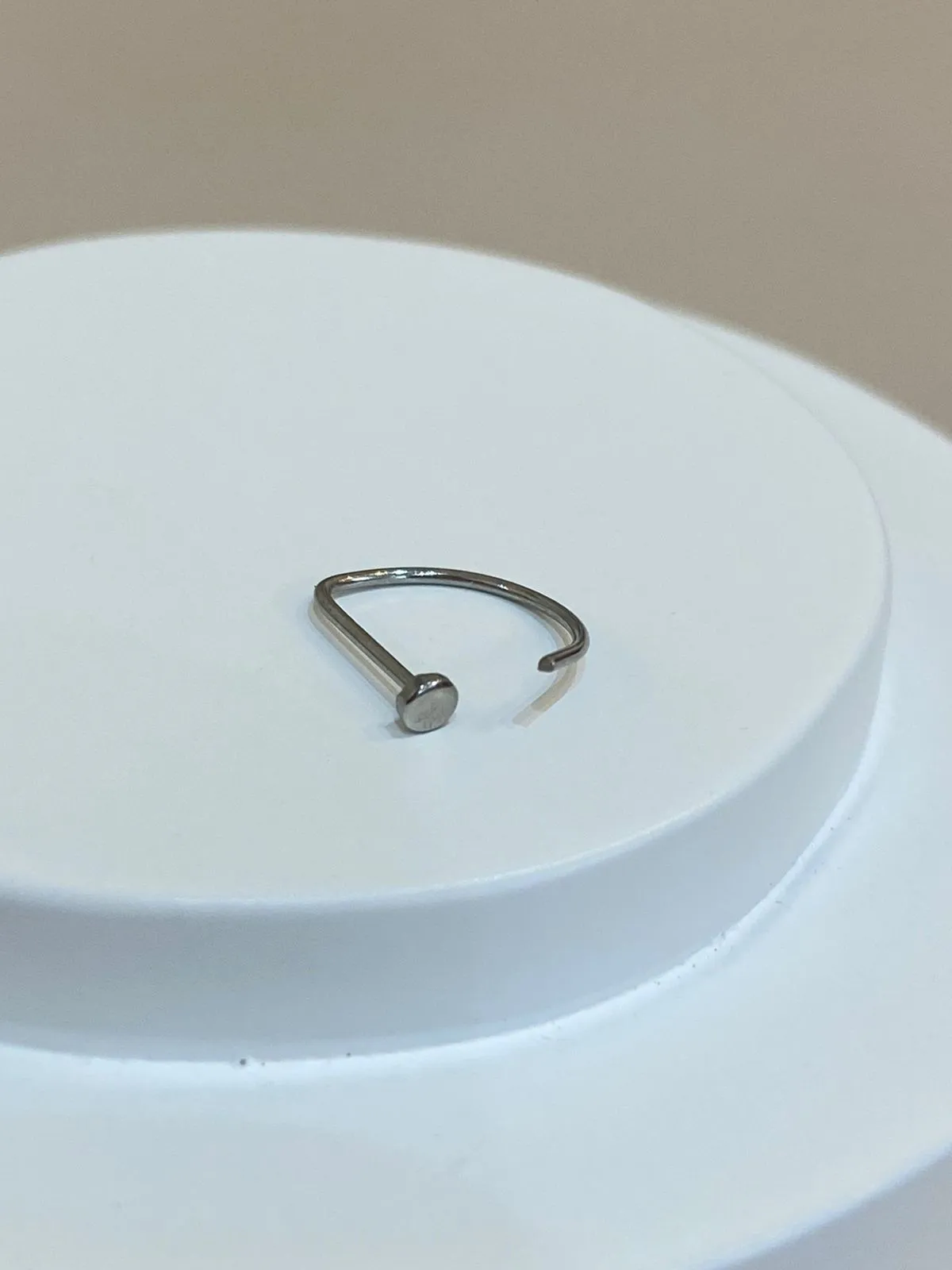 PIERCING NARIZ D-RING AÇO