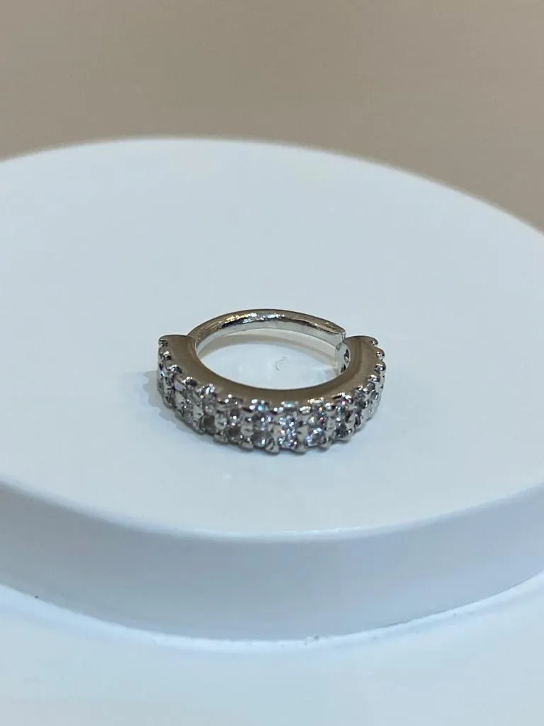 PIERCING ARGOLA ZIRCONIA CRAVEJADO