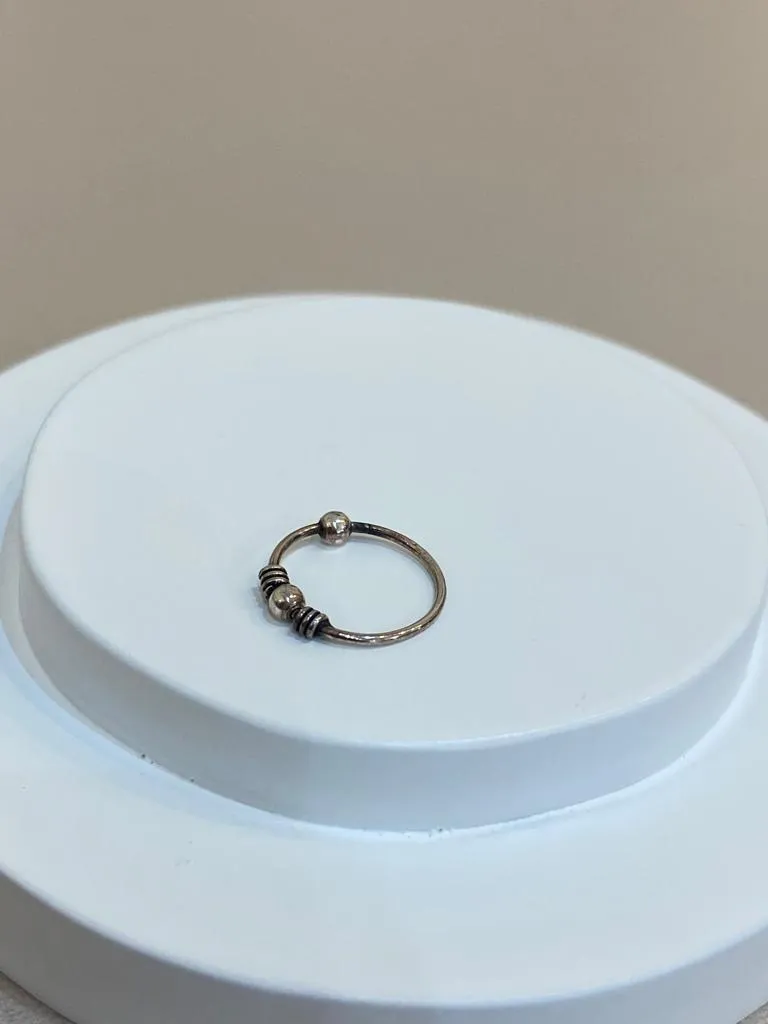 PIERCING PRATA INDIANO BOLINHA