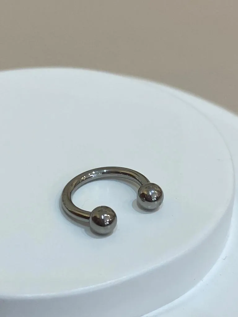 PIERCING FERRADURA TITANIO 8MM