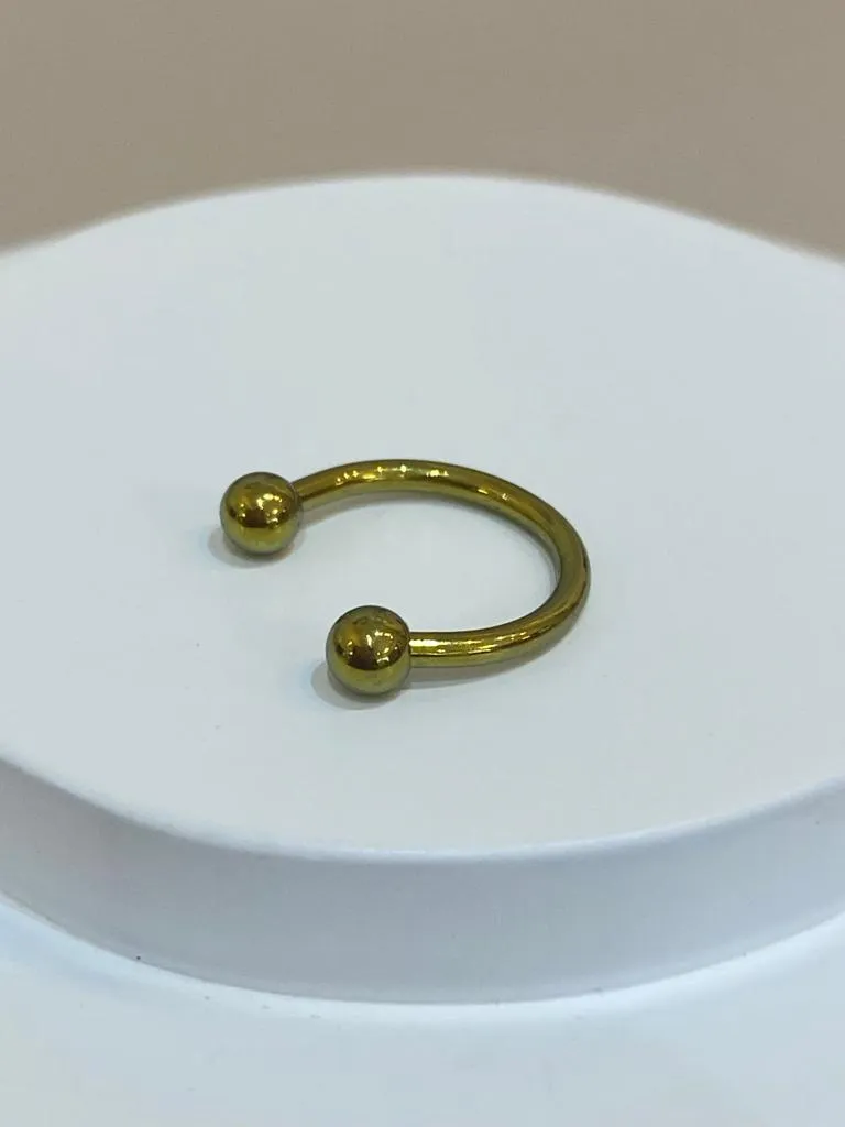 PIERCING FERRADURA TITÂNIO ANODIZADO