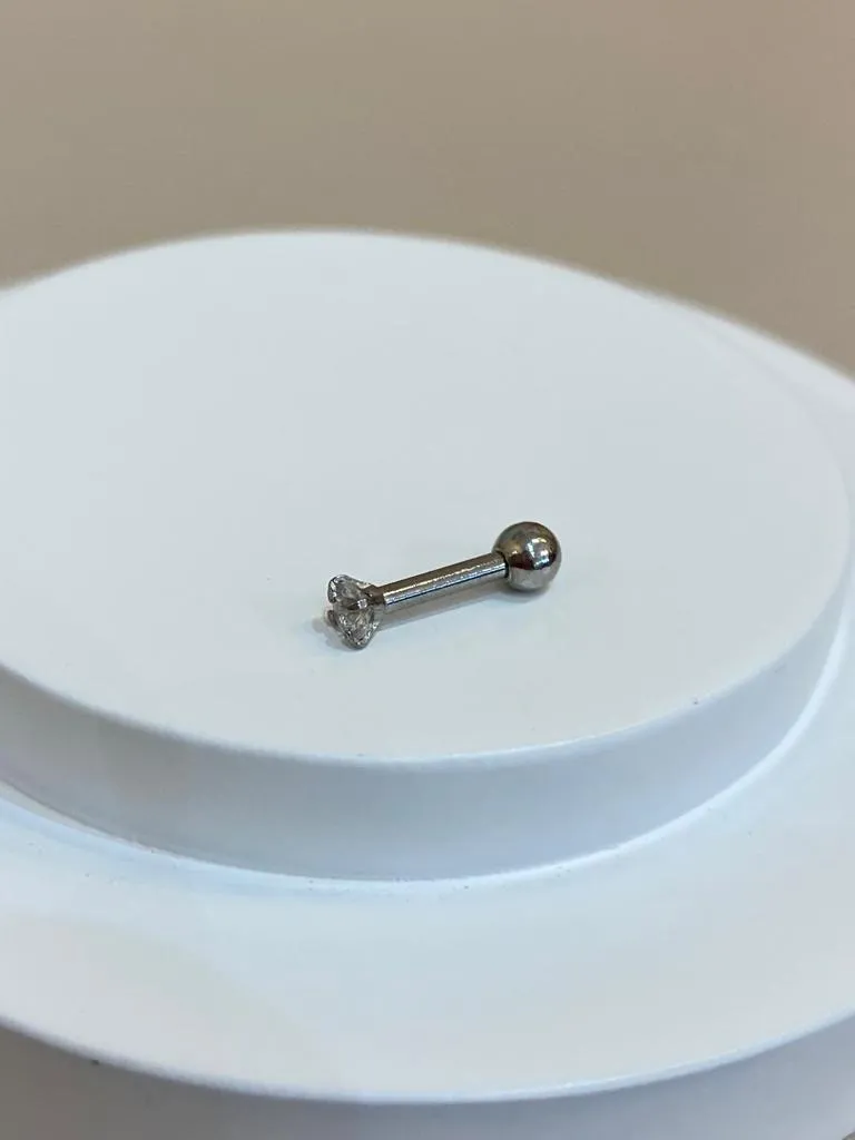 PIERCING P. LUZ 6MM ROSCA ATRÁS M