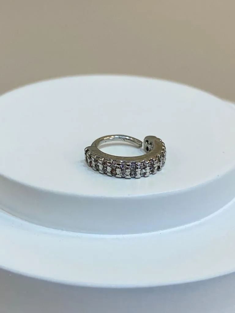 PIERCING ARGOLA CRAVEJADA AÇO