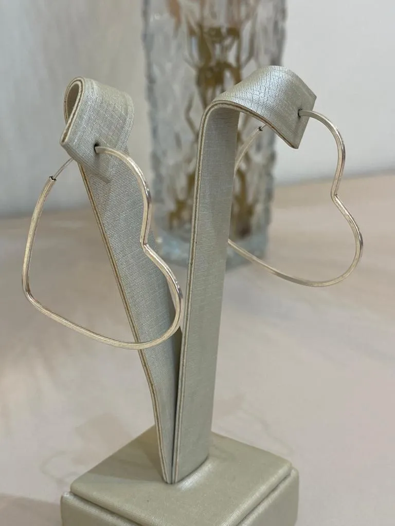 ARGOLA PRATA CORAÇÃO G