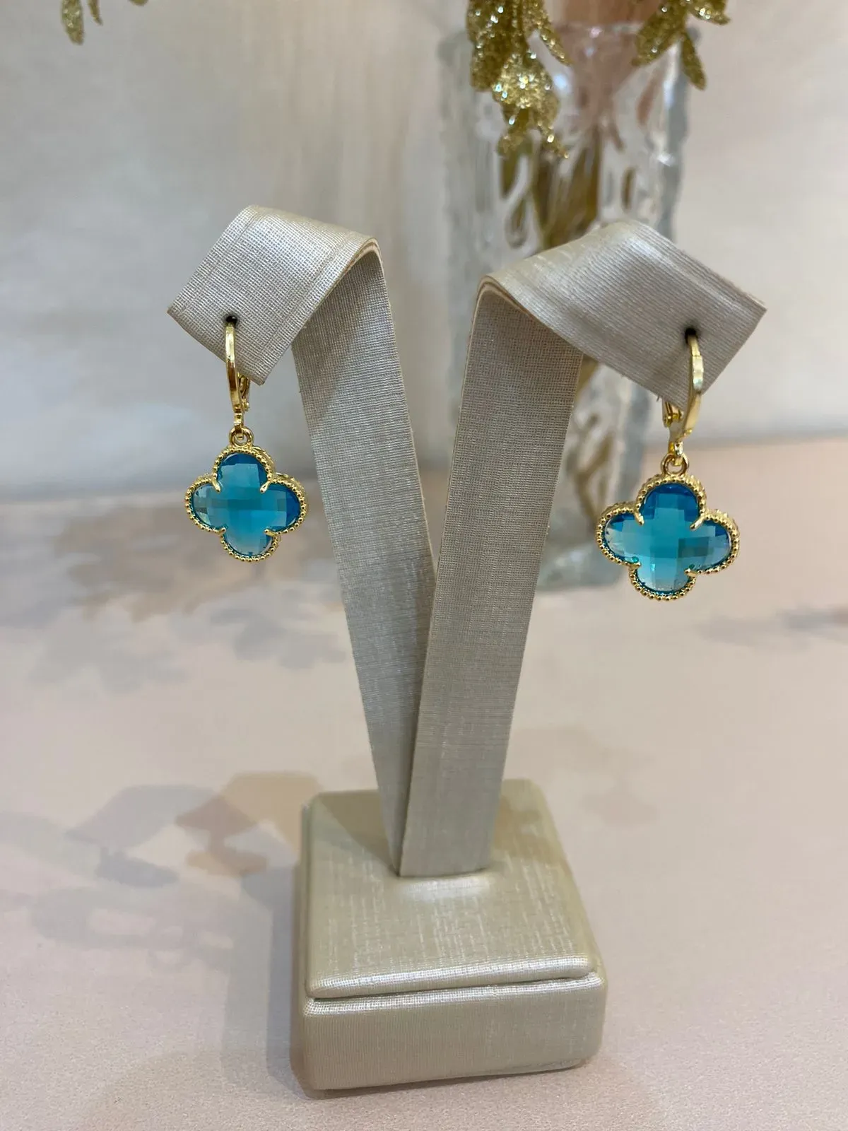 ARGOLA TREVO AZUL