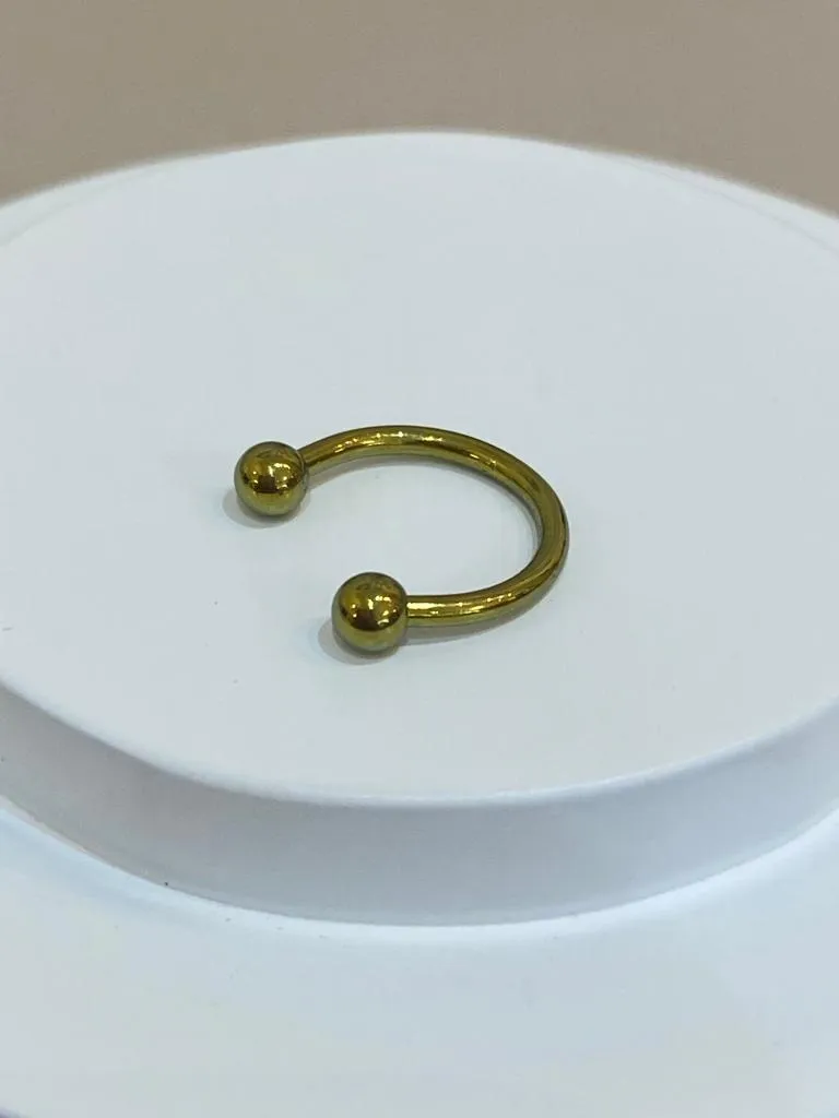 PIERCING FERRADURA TITÂNIO ANODIZADO